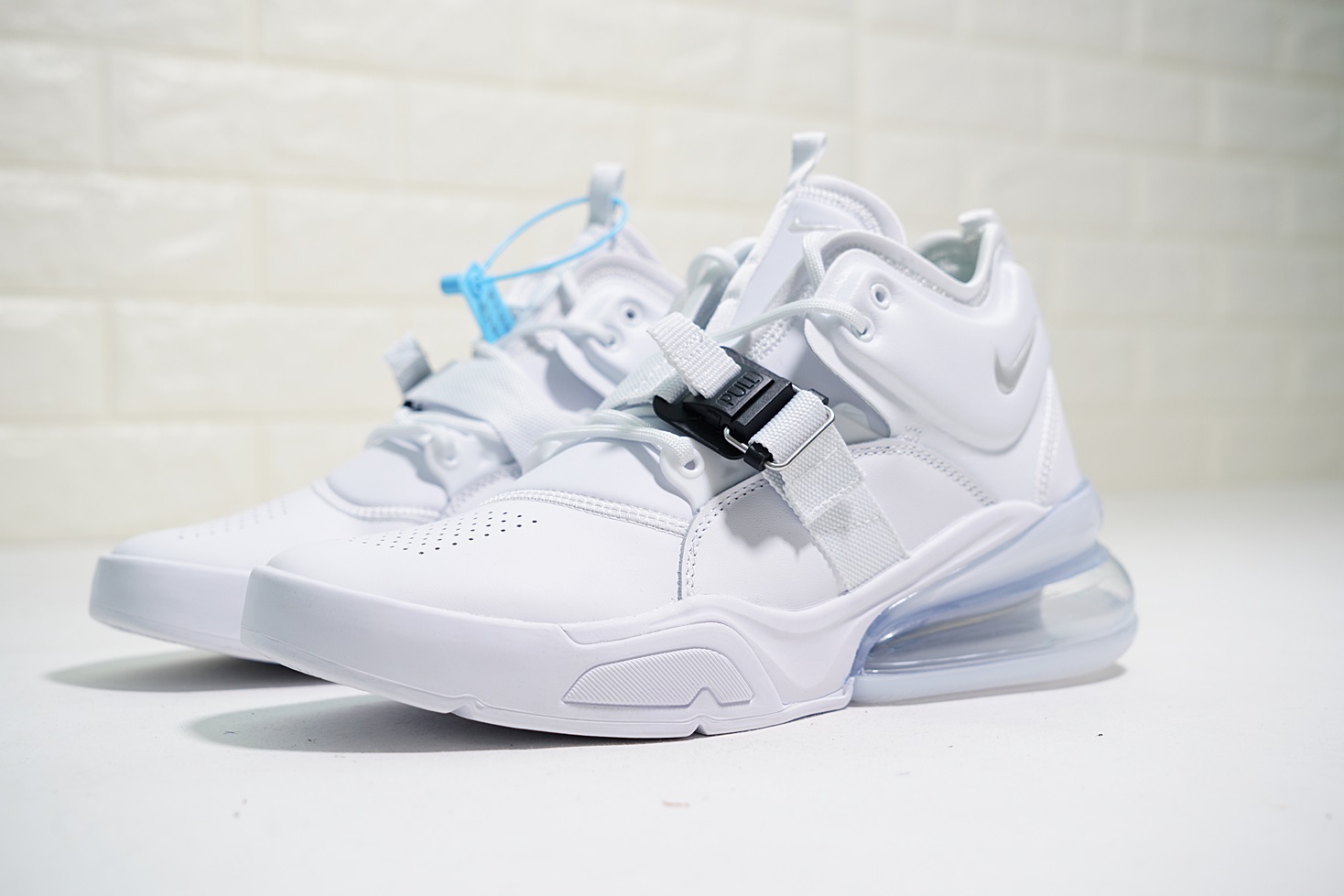 2018 Men Nike Air Force 270 Mid Green All White